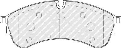 Колодки гальмівні дискові (комплект 4 шт) FERODO FVR5105