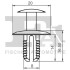 Кліпса кріплення (затискач) Fischer Automotive One (FA1) 11-20012.5 (фото 2)