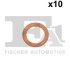 Ущільнювальне кільце компл. 10 шт 12.0*18.0*1.0 mm((Fischer) Fischer Automotive One (FA1) 547.870.010 (фото 1)