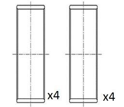 Вкладыши шатунные (+0,25) Renault 2.0 dCi mot.M9R 7../8.. 1/06- Fischer Automotive One (FA1) BB2067-025 (фото 1)