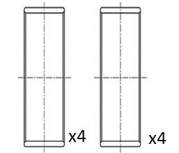 Вкладыши шатунные (+0,50) Renault 2.0 dCi mot.M9R 7../8.. 06- Fischer Automotive One (FA1) BB2067-050 (фото 1)