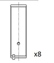 Вкладиши шатунні STD Opel 1,3B 79- 1,6B N/S 87- Fischer Automotive One (FA1) BB2079-STD