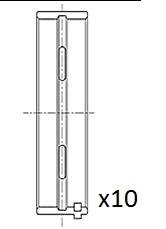 Вкладыши коренные (.010") Fiat 1.9JTD 01- Fischer Automotive One (FA1) BM1025-010