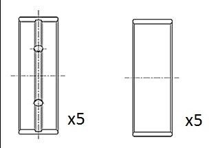 Вкладыши коренные STD Renault 2.0 dCi mot.M9R 7../8.. 1/06- Fischer Automotive One (FA1) BM1058-STD (фото 1)