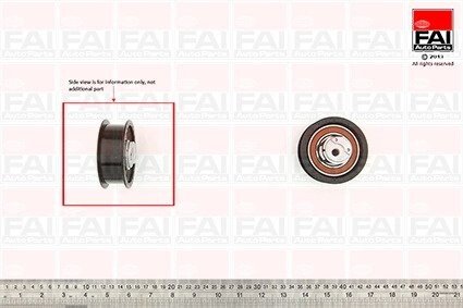 67x23 Ролик паска приводного VW Polo 1,7-1,9D/SDI 10/94- Lupo 1,7 Fischer Automotive One (FA1) T9493