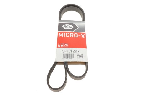 Поликлиновые ремни Micro-V (Выр-во) Gates 5PK1297