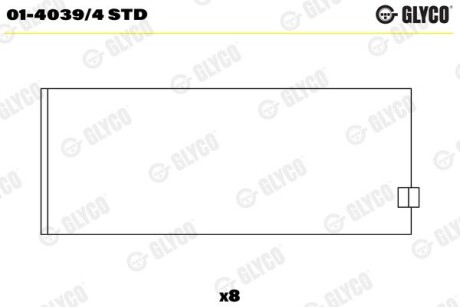 Вкладиші Glyco 0140394STD