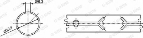 Підшипник ковзання Glyco 55-3635 SEMI