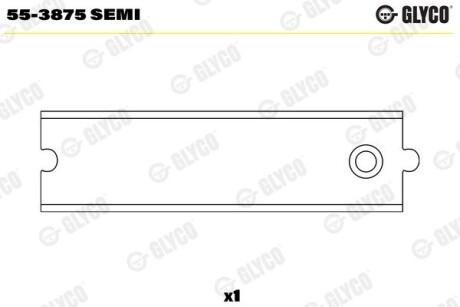 Підшипник ковзання Glyco 55-3875 SEMI