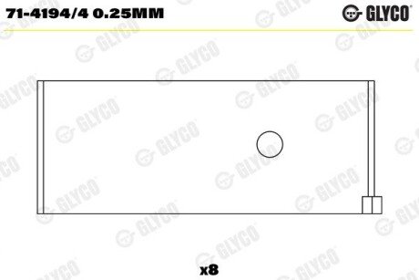 Підшипник ковзання Glyco 7141944025MM