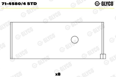 Вкладиш шатунний Glyco 7145804STD