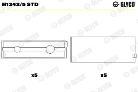 Вкладиш Glyco H13425STD