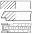 Кільця поршневі MITSUBISHI 76.00 (1.2/1.2/2.5) 4G18/4G18-2 GOETZE 08-446500-00 (фото 1)