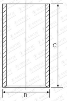 Гільза циліндра GOETZE 1401104100