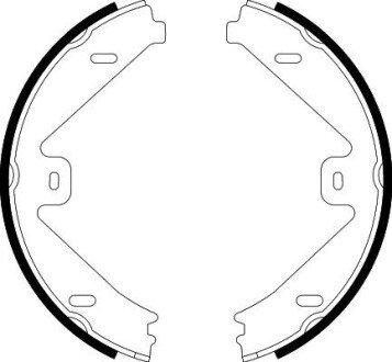 Колодки ручних гальм Mercedes W212 HELLA 8DA 355 050-081