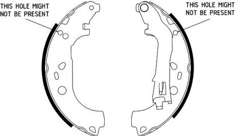 Тормозные колодки зад. Doblo 05>09 HELLA 8DB355002-781