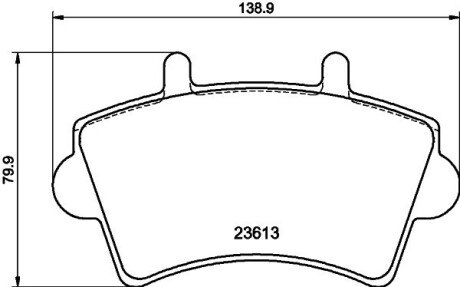 (R16) Гальмівні колодки дискові перед. Renault Master 1.9D / 2.2D / 2.5 HELLA 8DB 355 010-021