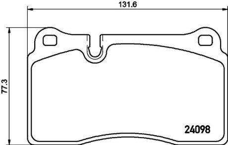 Тормозные колодки дисковые перед. Land Rover Range Rover III/Sport 3.6Td/4.2 02.05- VW Touareg I /Touareg II 04- HELLA 8DB 355 011-851