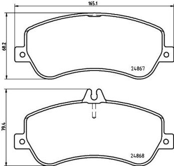 Тормозные колодки перед. DB GLK-Klasse (X204) GLK 320 CDI 4-Matic 08- HELLA 8DB 355 014-221