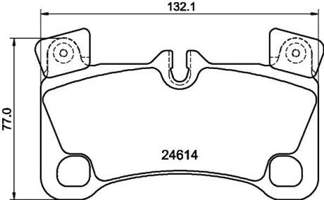 Гальмівні колодки дискові зад. Audi Q7/Porsche Cayenne/VW Touareg 3.0Tdi-6.0W12 08.04- HELLA 8DB 355 014-631