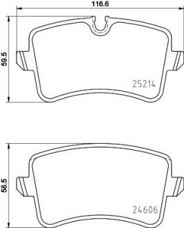 Дискові гальмівні колодки зад. Audi A6/A6/S6 IV (4G2,C7) 10- HELLA 8DB 355 016-061