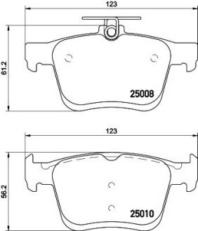 Гальмівні колодки зад.VW Golf VII/Audi A3 1.2-2.0 12- HELLA 8DB 355 020-271