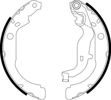 Тормозные колодки зад. Duster 4x4 11- (BOSCH) HELLA 8DB355022-261 (фото 1)