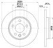 Диск гальмівний VW T4 96- задн. 280x12mm HELLA 8DD 355 105-611 (фото 4)