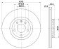Диск гальм. P Audi A4,A6Skoda Superb 1,8T-2,8 04.97- (312x25 HELLA 8DD 355 107-521 (фото 4)