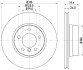 Гальмівний диск перед. BMW 520i/525i/525d(E60) 7.03-(310x24mm HELLA 8DD 355 109-901 (фото 4)