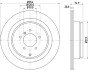 Диск гальмівний задн. Land Rover Range Rover III 05- HELLA 8DD 355 115-291 (фото 4)