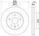 Гальмівний диск передній Ø 296mm Opel Insignia 1.6/1.8/2.0 08- HELLA 8DD 355 116-031 (фото 1)