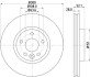 Гальмівний диск передній Ford Mondeo 1.6-2.5 03.07-01.15 HELLA 8DD 355 116-221 (фото 1)