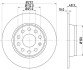 Диск гальмівний зад. (271.8x48,3) Audi A3 09-/Seat Leon 05- HELLA 8DD 355 116-971 (фото 4)