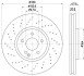 Диск гальмівний (High Carbon) передній MB E (W211), S (W220) 3.0-5.5 09.02-07.09 4-matic HELLA 8DD 355 128-151 (фото 4)