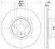 Диск гальмівний (High Carbon) перед. BMW X5,X6 08- HELLA 8DD 355 129-301 (фото 4)