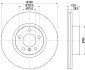 Диск гальмівний (High Carbon) передній BMW X3 (F25) 2.0i-3.0D 10- HELLA 8DD 355 129-631 (фото 4)