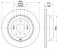 Гальмівний диск задн. Kia Sorento 15- HELLA 8DD355131-881 (фото 1)