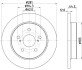 Диск гальмівний (задній) Toyota Camry 17-/RAV-4 18- HELLA 8DD355132401 (фото 4)