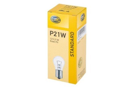 Лампа 12V P21W 21W BAY15s HELLA 8GA002073-121