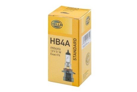 Лампа 12V HB4A 51W P22d HELLA 8GH 005 636-201