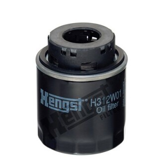 Фильтр масляный двигателя AUDI, VW (выр-во Hengst) HENGST FILTER H312W01