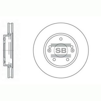 Гальмівний диск Hi-Q (SANGSIN) SD1019