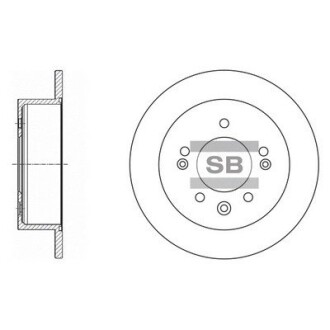 Гальмівний диск Hi-Q (SANGSIN) SD1020