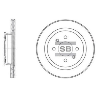 Диск тормозной HYUNDAI CLICK 1.3 02 - (14) передн. (выр-во SANGSIN) Hi-Q (SANGSIN) SD1021