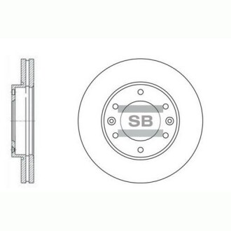 Тормозной диск Hi-Q (SANGSIN) SD1031