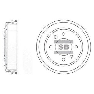 Тормозной барабан Hi-Q (SANGSIN) SD1039