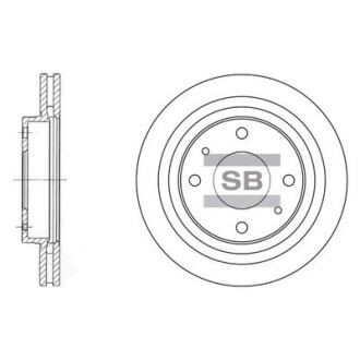 Диск тормозной HYUNDAI EF SONATA(15), OPTIMA 02 - передн. (выр-во SANGSIN) Hi-Q (SANGSIN) SD1045