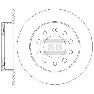 Тормозной диск Hi-Q (SANGSIN) SD1083