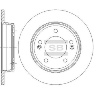 Диск гальмівний Hi-Q (SANGSIN) SD1085